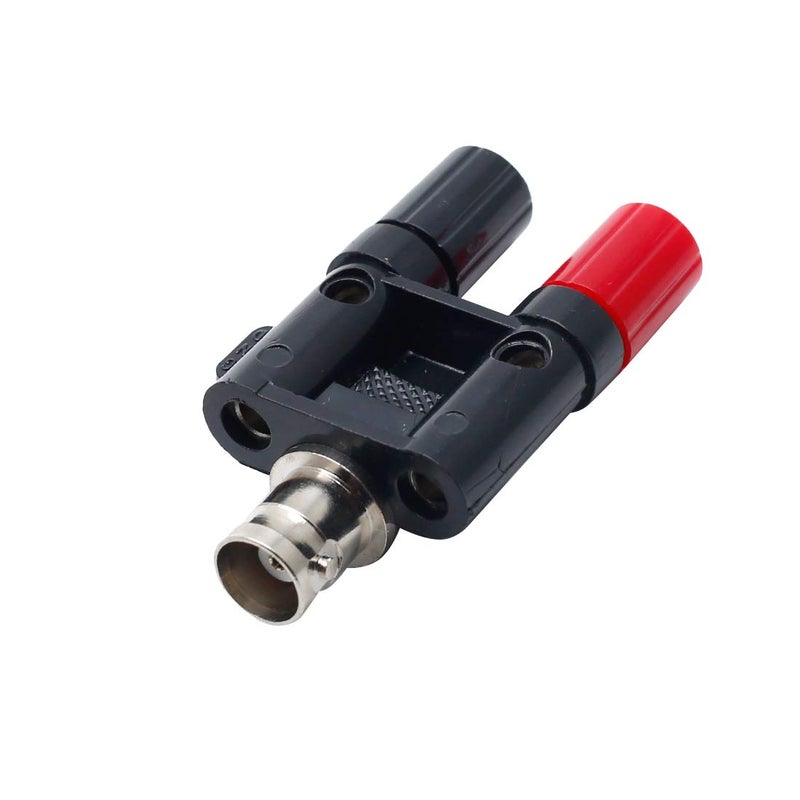 Hxchen BNC Female to Dual 4mm Banana Female Jack Coaxial RF Binding Post Adapter Connector - (5 Pcs) - Image 4